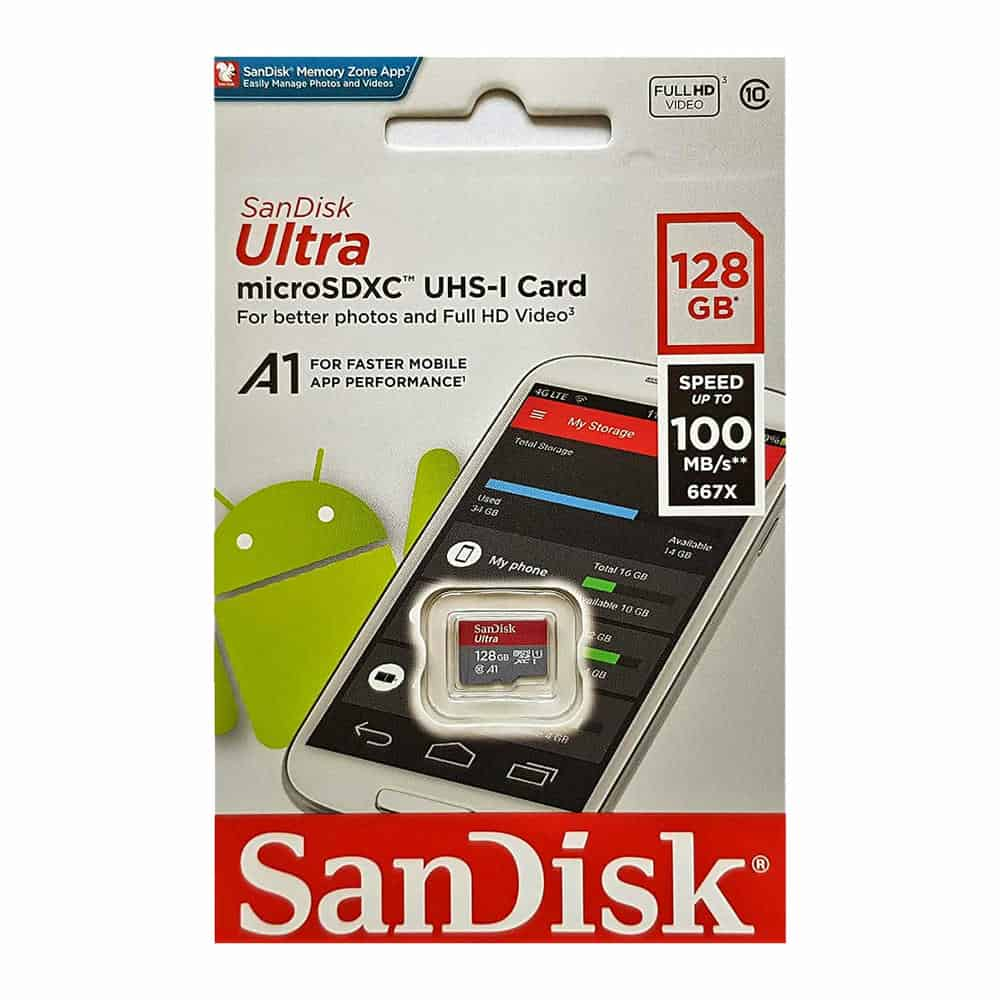 (image for) SanDisk ULTRA 128GB MicroSDXC UHS-I Class 10 U1 667X Memory Card